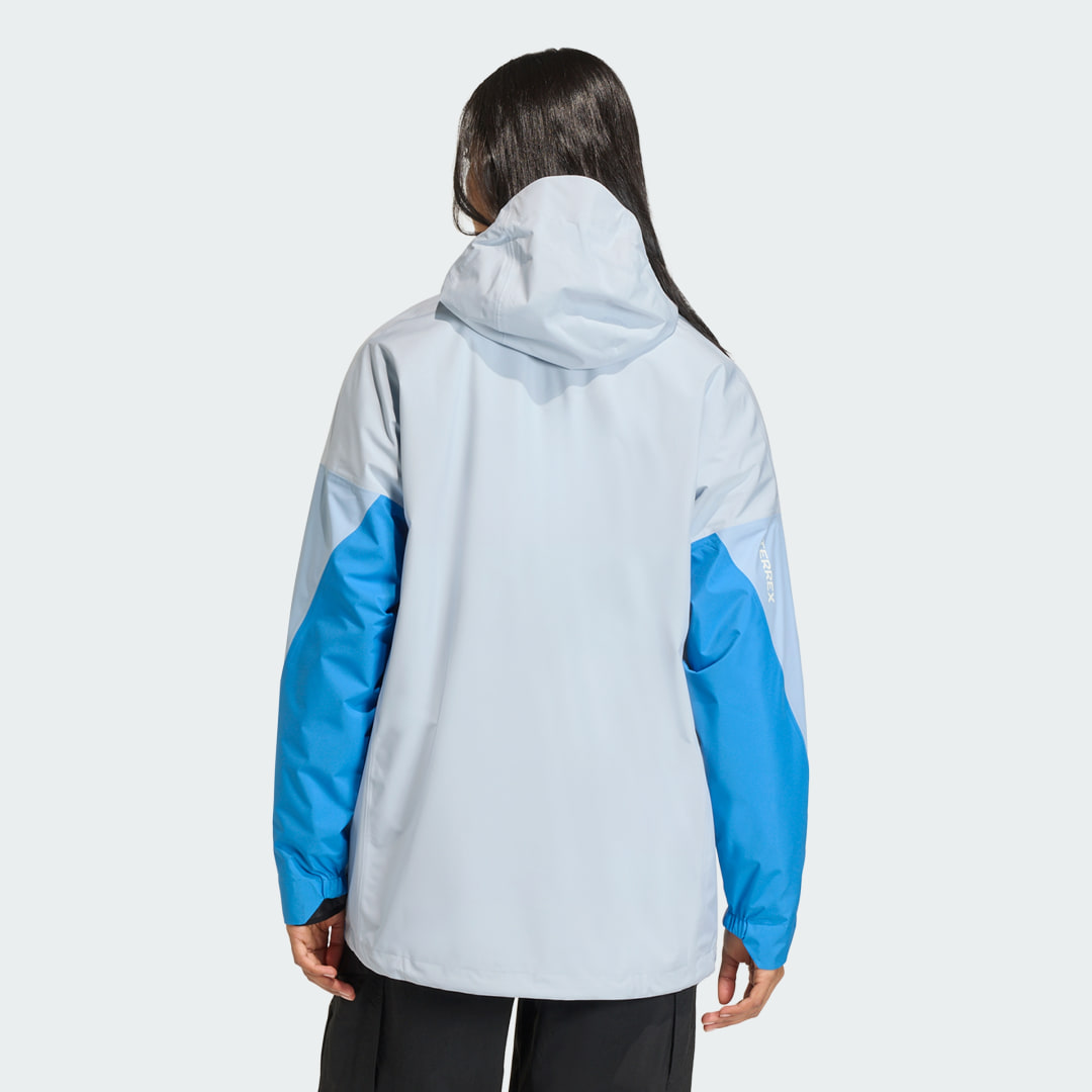 adidas Terrex Xploric 2.5 Layer CLIMAPROOF Anorak Crystal Sky / Glow Blue / Ray Blue - Image 2