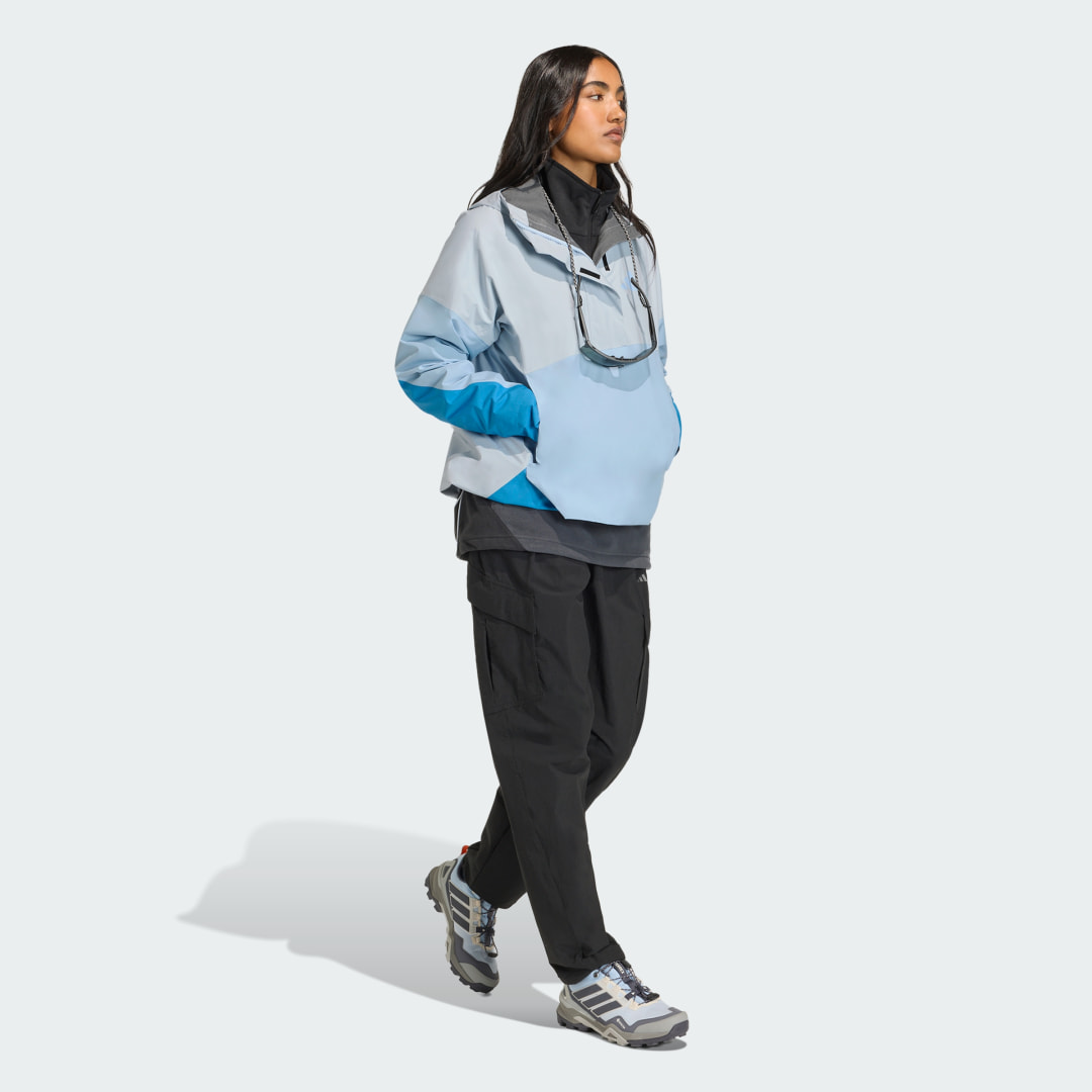 adidas Terrex Xploric 2.5 Layer CLIMAPROOF Anorak Crystal Sky / Glow Blue / Ray Blue - Image 3