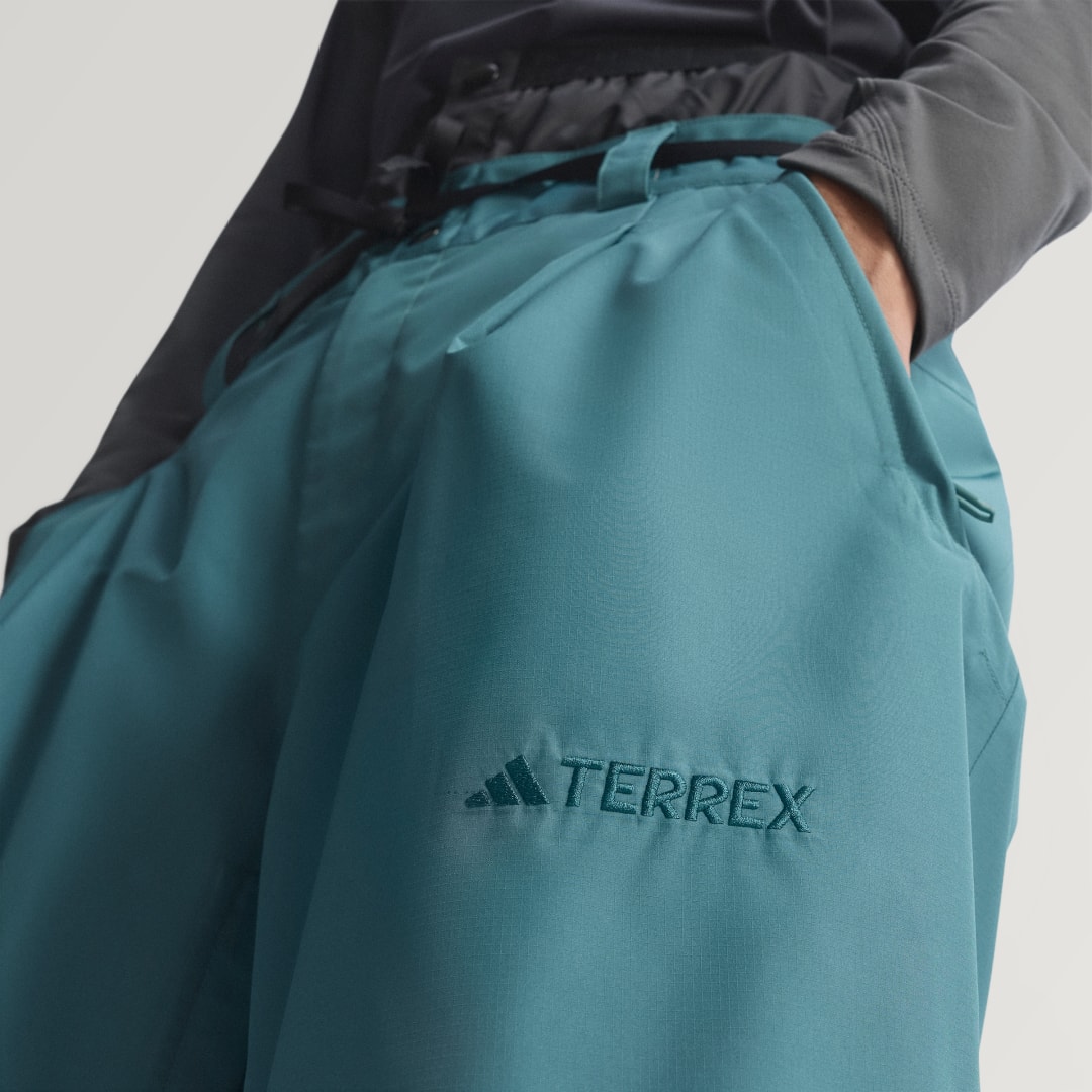 adidas Terrex Xploric 2 Layer Insulated CLIMAPROOF Tracksuit Bottoms Preloved Teal - Image 4