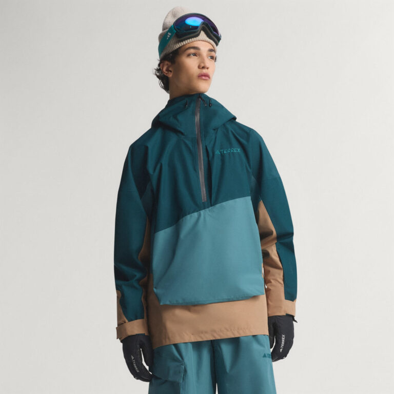 adidas Terrex Xploric 2 Layer Lined CLIMAPROOF Anorak Preloved Teal / Aurora Ivy / Cardboard