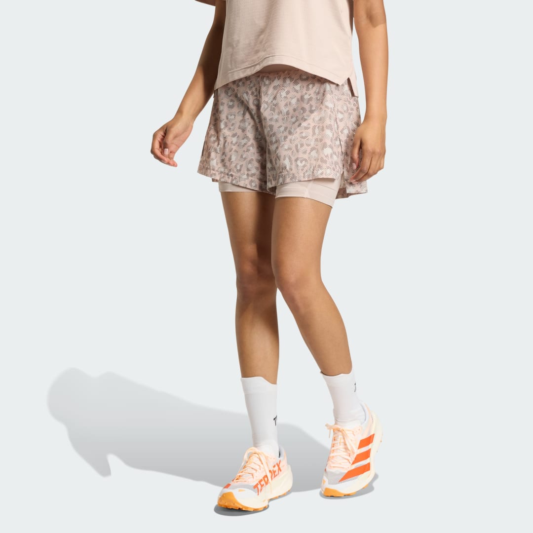 adidas Terrex Xploric 2in1 Shorts Printed Beige / Wonder Taupe / Trace Brown