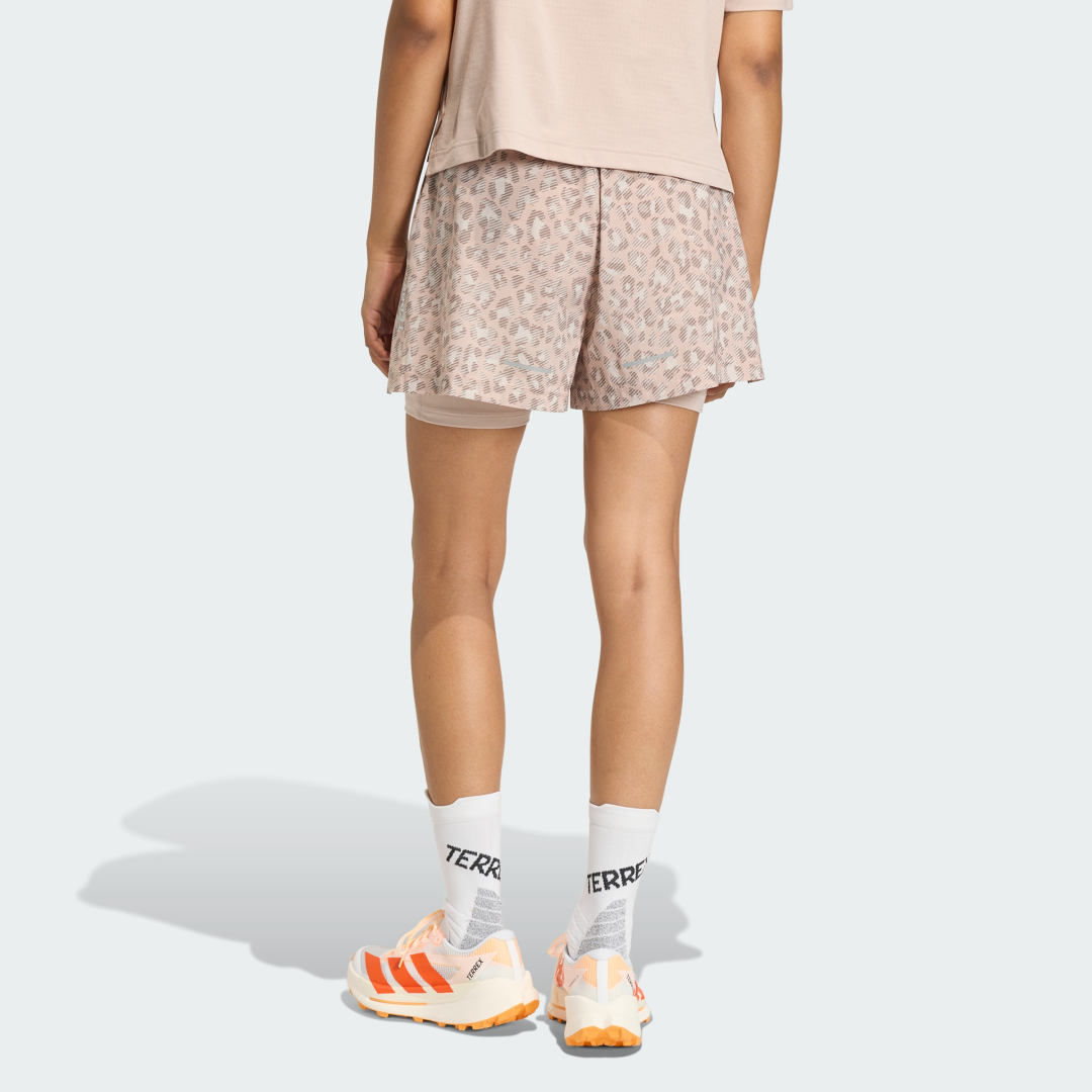 adidas Terrex Xploric 2in1 Shorts Printed Beige / Wonder Taupe / Trace Brown - Image 2