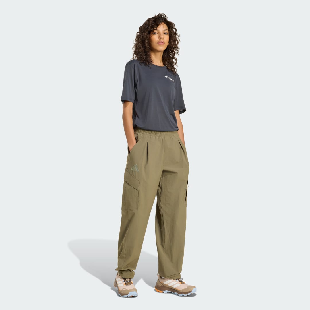 adidas Terrex Xploric CLIMA365 Cargo Tracksuit Bottoms Olive Strata - Image 3