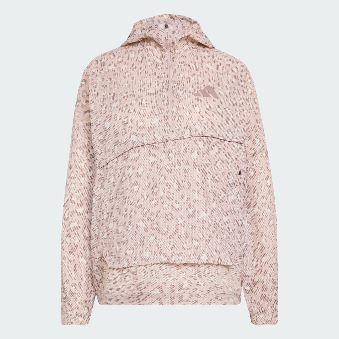 adidas Terrex Xploric CLIMA365 Printed Wind Anorak Beige / Wonder Taupe / Trace Brown - Image 4