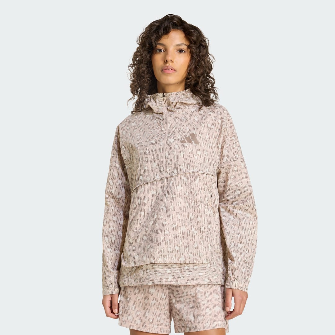 adidas Terrex Xploric CLIMA365 Printed Wind Anorak Beige / Wonder Taupe / Trace Brown
