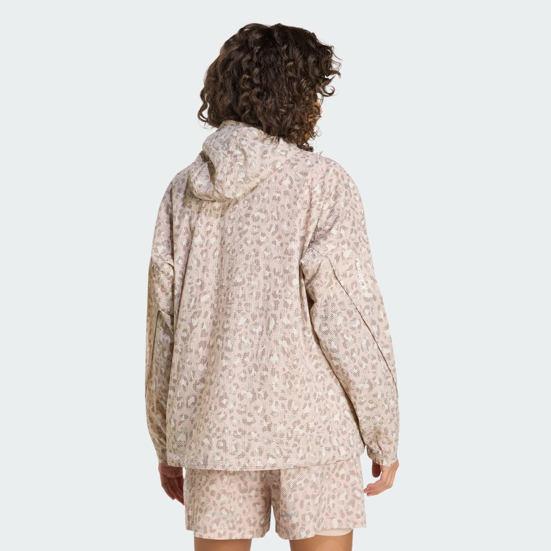 adidas Terrex Xploric CLIMA365 Printed Wind Anorak Beige / Wonder Taupe / Trace Brown - Image 2