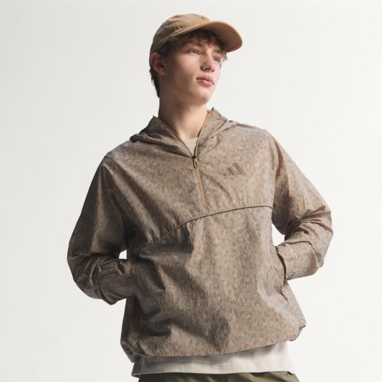 adidas Terrex Xploric CLIMA365 Printed Wind Anorak Blanch Cargo / Cardboard / Brown Oxide