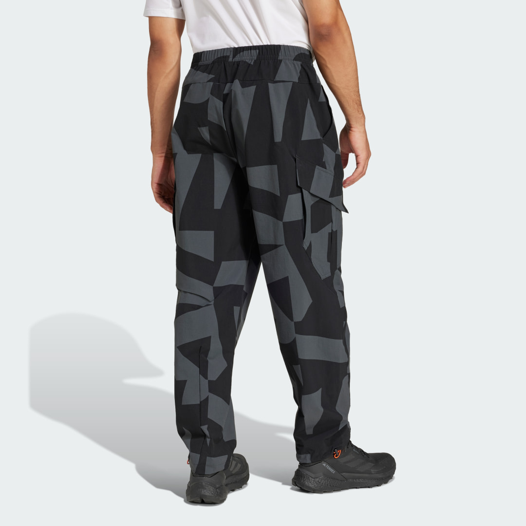 adidas Terrex Xploric Cargo Joggers Printed Black / Carbon / Grey Six / Grey Four - Image 2