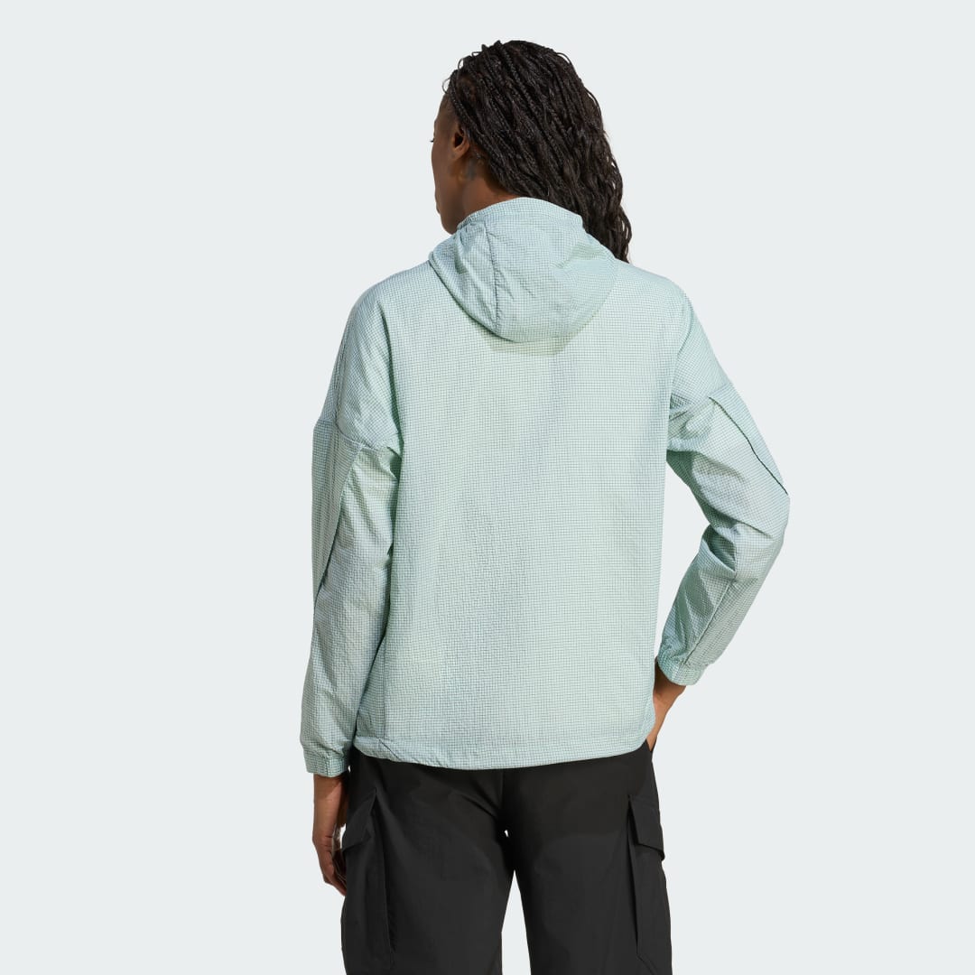 adidas Terrex Xploric Wind Anorak Semi Flash Aqua - Image 2