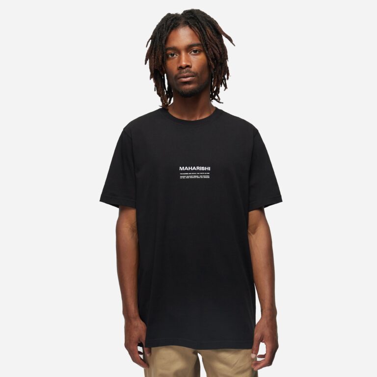 Maharishi Miltype T-Shirt in Black - Size: S