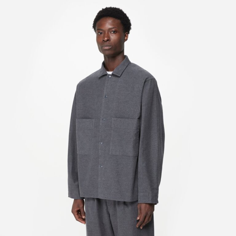 Nanamica Flannel ODU Jacket in Grey - Size: S