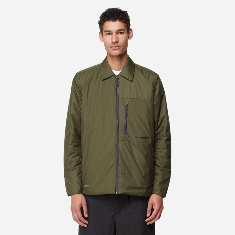 Norse Projects Pertex Quantum Midlayer Overshirt in Green - Size: L