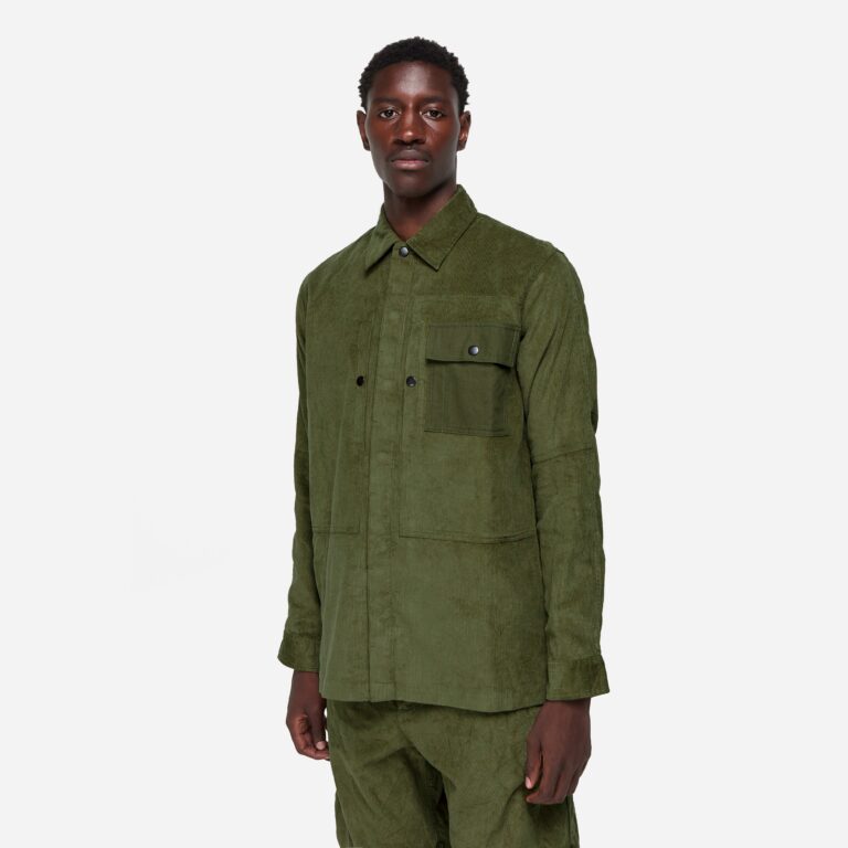 Maharishi Hemp Cord Utility Shirt in Green - Size: S