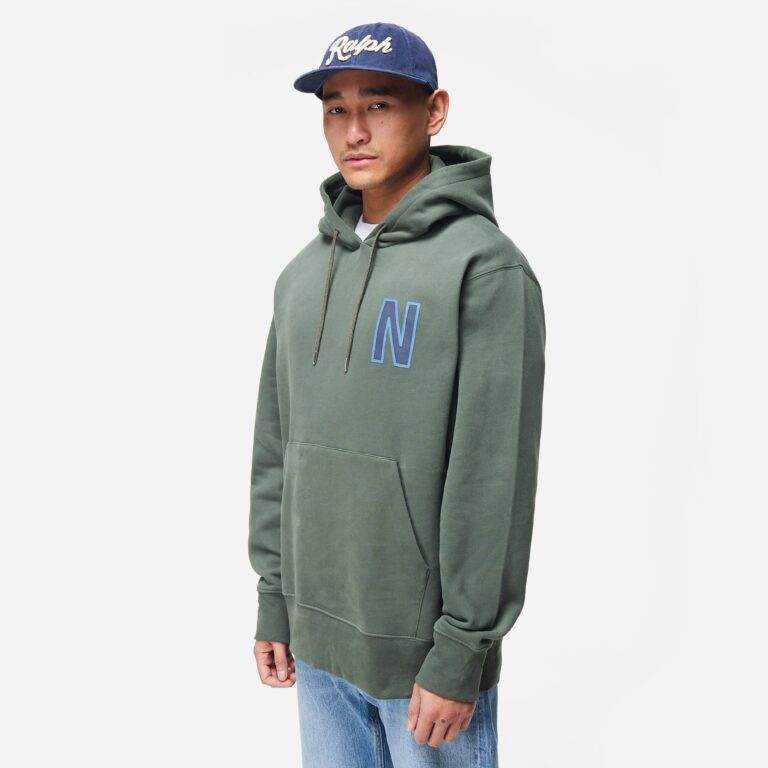 Norse Projects Arne Hoodie in Green - Size: XL