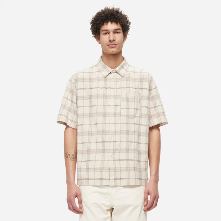 Norse Projects Ivan Check Shirt in Brown - Size: XL