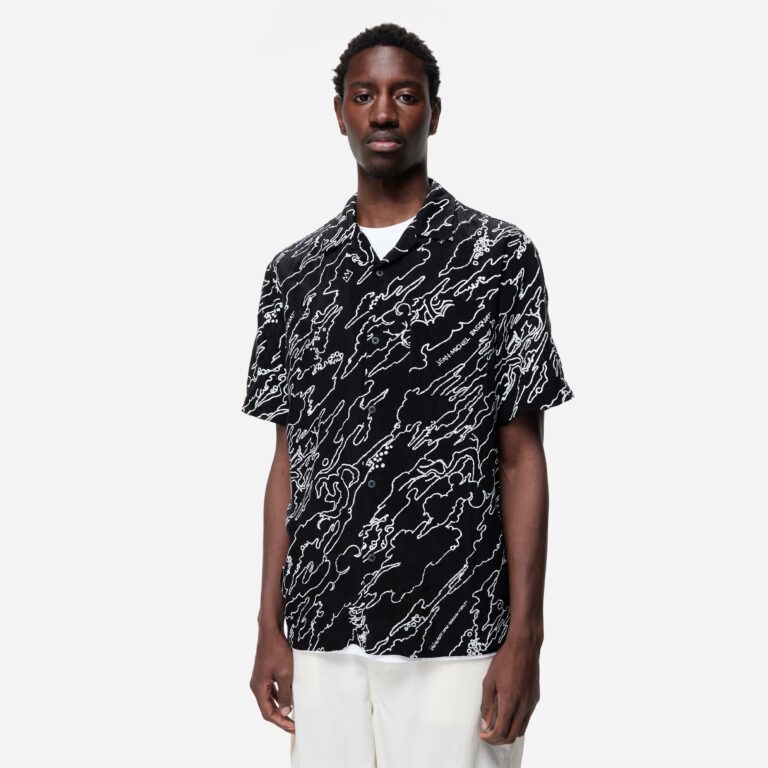Maharishi Basquiat Camo Shirt in Black - Size: S