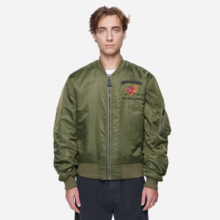 Maharishi Tour Dragon MA1 Jacket in Green - Size: M