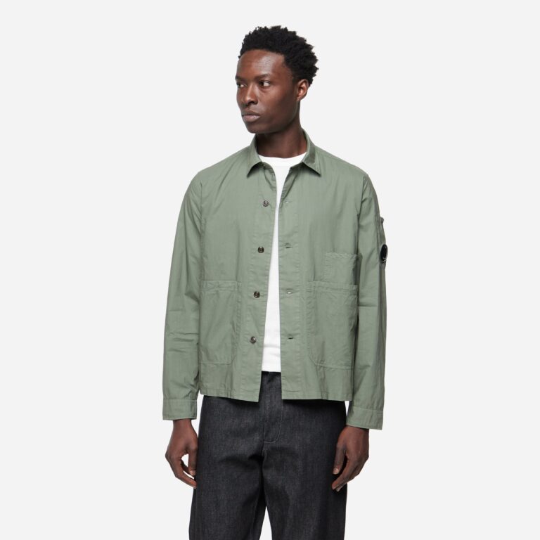 C.P. Company Lens Overshirt in Green - Size: S