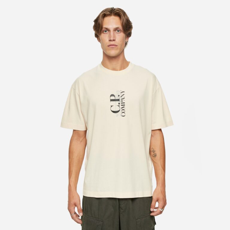 C.P. Company Jersey 30/1 T-Shirt in Brown - Size: M