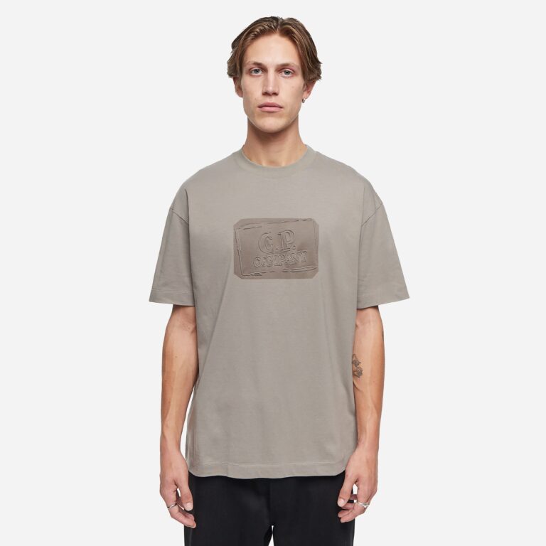 C.P. Company 30/1 Jersey T-Shirt in Brown - Size: L