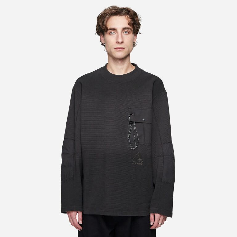 ROA x and wander GD Longsleeve Sweatshirt in Black - Size: M