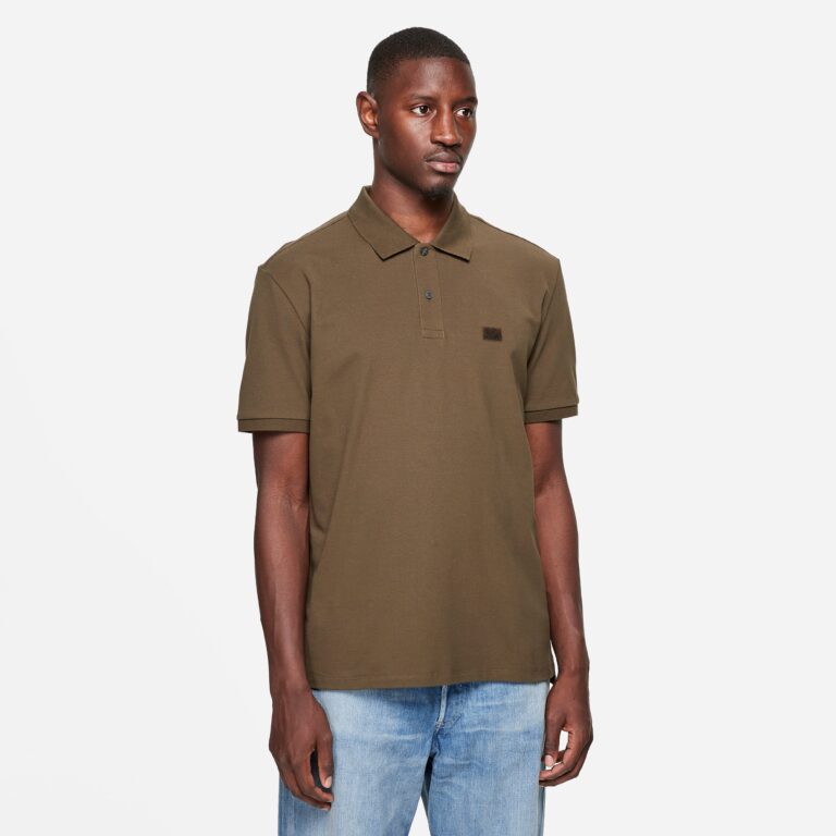 C.P. Company Piquet Polo Shirt in Green - Size: XL