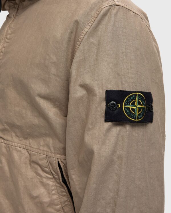 Stone Island Organic Look Nylon Panama TC Hooded Jacket Desert Sand
