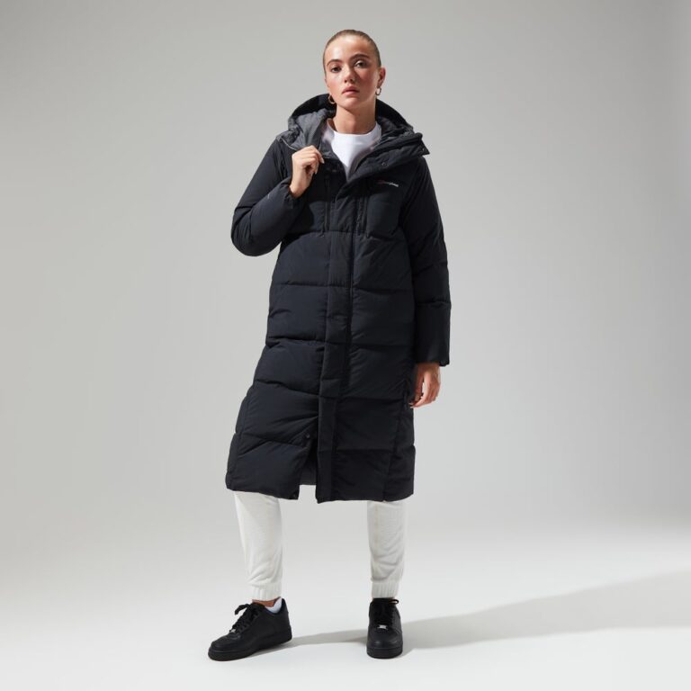 Berghaus Women's Saffren Down Duster Hooded Jacket - Black