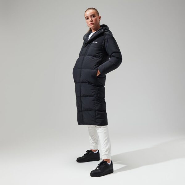 Berghaus Women's Saffren Down Duster Hooded Jacket - Black