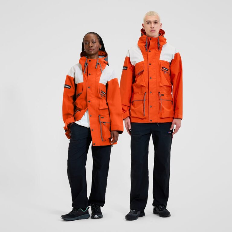 Berghaus Unisex Trango Gore-Tex Waterproof Jacket - Orange/Grey - 4A001928MJ6