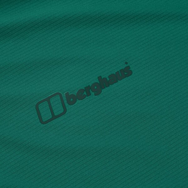 Berghaus Men's  24/7 Half Zip Long Sleeve Tech Tee - Green - Image 9