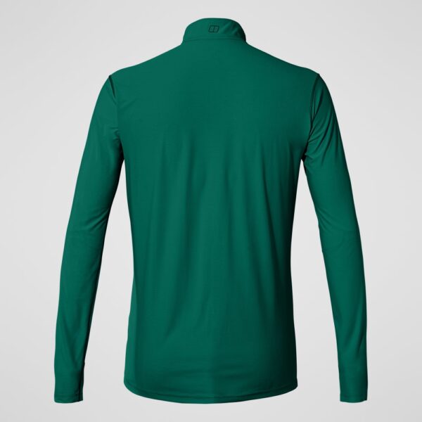 Berghaus Men's  24/7 Half Zip Long Sleeve Tech Tee - Green - Image 6