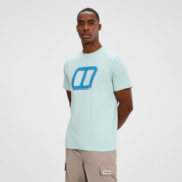 Berghaus Men's Glitched Blocks Tee - Green