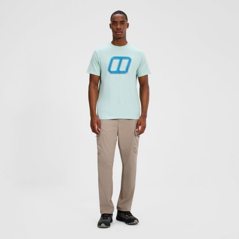 Berghaus Men's Glitched Blocks Tee - Green
