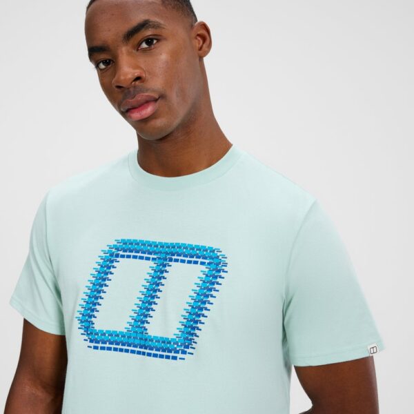 Berghaus Men's Glitched Blocks Tee - Green