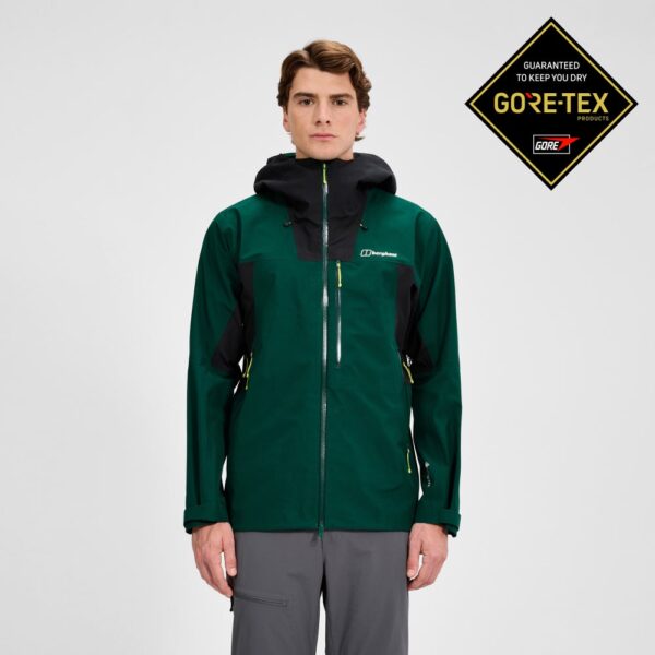 Berghaus Men's Ridge-Seeker Waterproof Jacket - Green/Black - 4A001909LY4