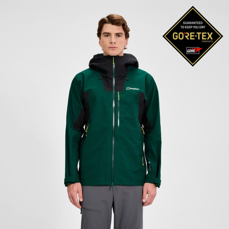 Berghaus Men's Ridge-Seeker Waterproof Jacket - Green/Black - 4A001909LY4