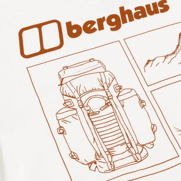 Berghaus Unisex Hiker Storyboard Tee - Pure White