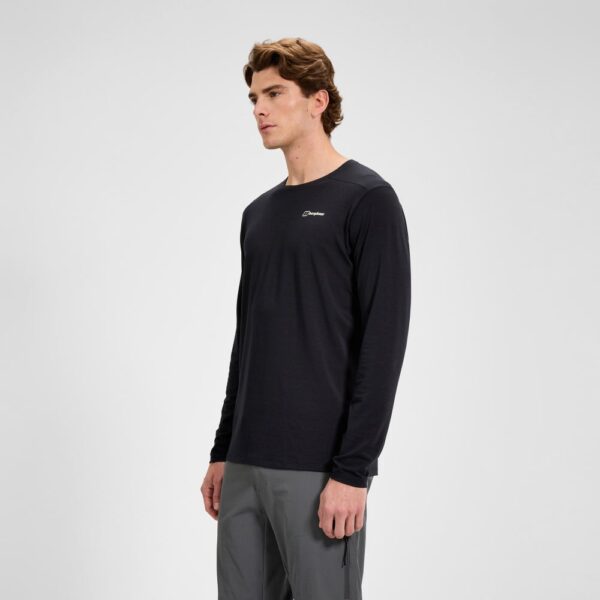 Berghaus Men's Delta Long Sleeve Tech Tee - Black - Image 4