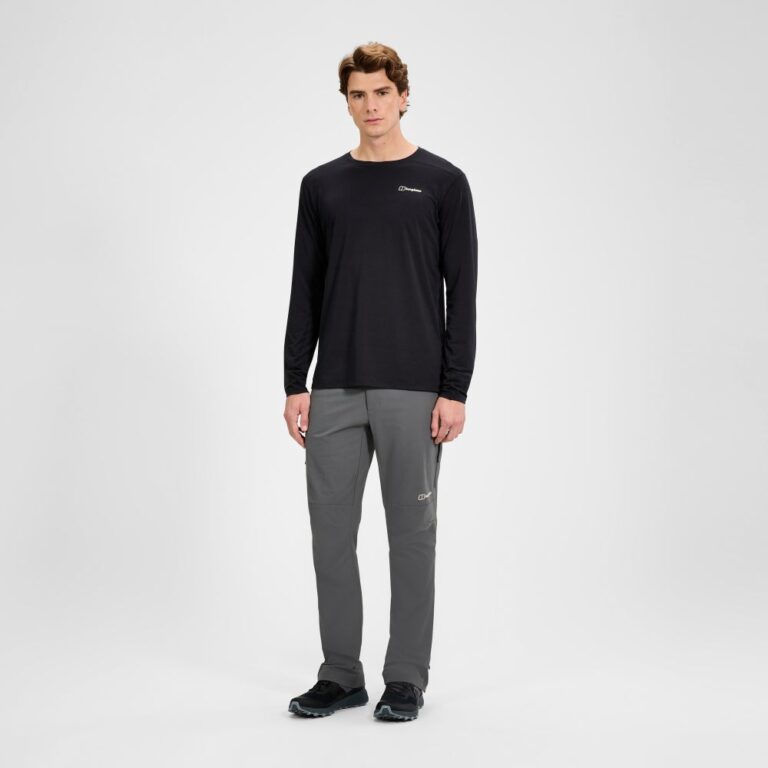 Berghaus Men's Delta Long Sleeve Tech Tee - Black