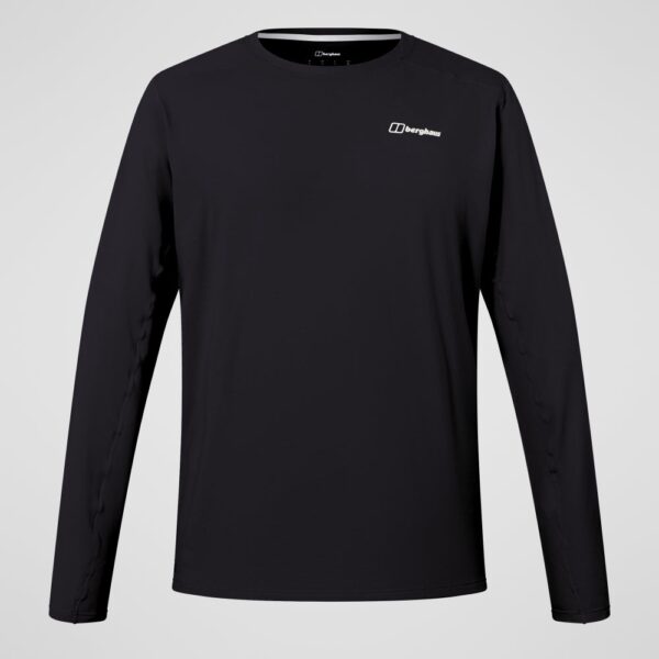 Berghaus Men's Delta Long Sleeve Tech Tee - Black - Image 2