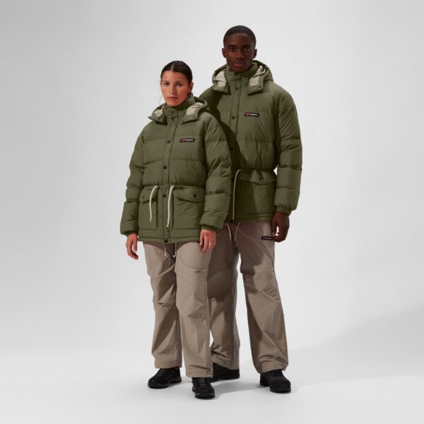 Berghaus Unisex Lumley Down Jacket - Green/Grey - 4A001924ML8
