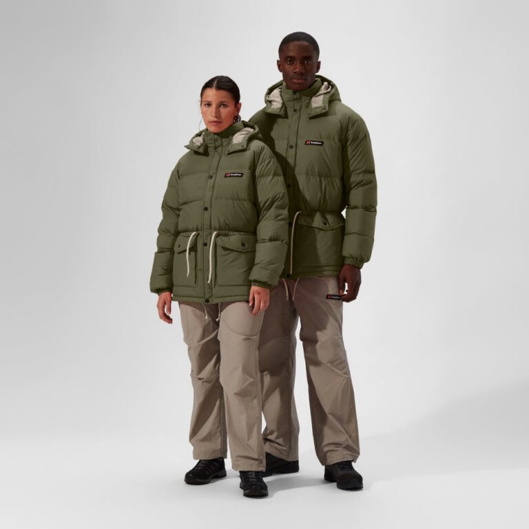 Berghaus Unisex Lumley Down Jacket - Green/Grey - 4A001924ML8