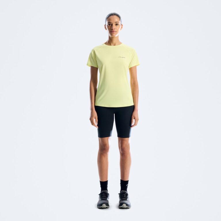 Berghaus Women's 24/7 Crew Short Sleeve Tech Tee - Yellow
