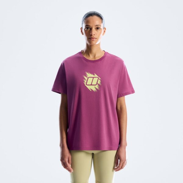Berghaus Women's Sketched Blocks Essential Tee - Purple