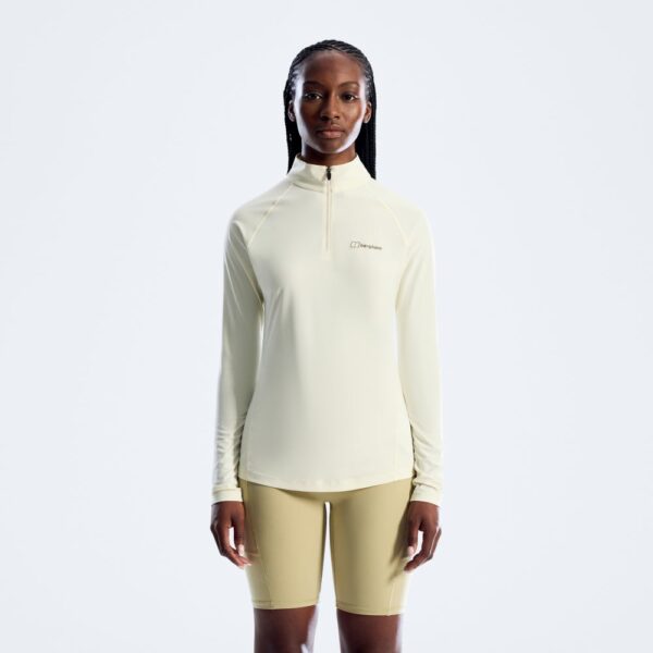 Berghaus Women's 24/7 Half Zip Long Sleeve Tech Tee - Grey
