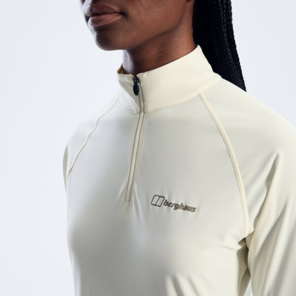Berghaus Women's 24/7 Half Zip Long Sleeve Tech Tee - Grey
