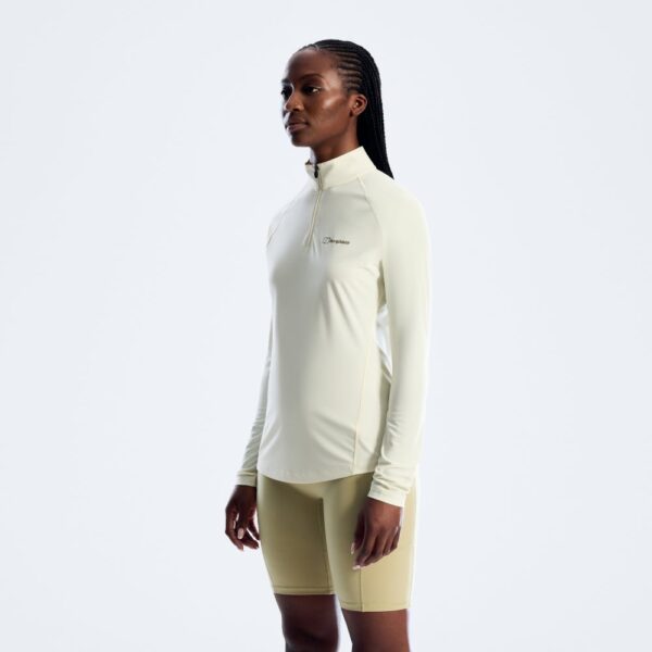 Berghaus Women's 24/7 Half Zip Long Sleeve Tech Tee - Grey