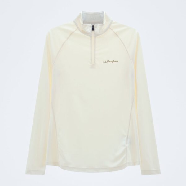 Berghaus Women's 24/7 Half Zip Long Sleeve Tech Tee - Grey