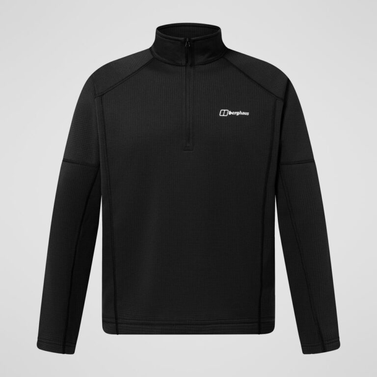 Berghaus Men's Hareby Half-Zip Fleece Jacket - Black - 4A002384BP6